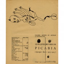 Francis Picabia, époque Dada, galerie Artiste et Artisan (Simone Collinet), 1951