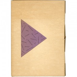 livre d'artiste triangulaire édité par Coracle Press & Richard Tuttle en 1985