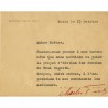 courrier de Charles Feld, directeur des édition du Cercle d'Art, à Colombe Voronca, 19 octobre 1954