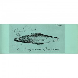 prospectus "Le Cinéma de Raymond Queneau" (1964), dessin de René Magritte