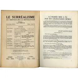 Marcel Duchamp, Le surréalisme au service de la révolution n° 5, 1933