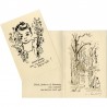André Hambourg, cartes de vœux, 1958
