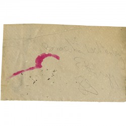 frottage original de Bracha Lichtenberg-Ettinger, signé au dos par l'artiste, s.d.