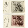 2 gravures originales d'Alexis Hinsberger, 1958