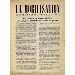 tract surréaliste "La mobilisation contre la guerre n'est pas la paix", 1933