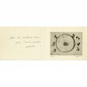 gravure de Doroteo Arnaiz, carte de vœux envoyée à Raoul-Jean Moulin, n° 20/25