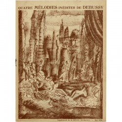 supplément musical de quatre mélodies inédites de Debussy, 1926