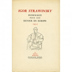 Igor Strawinsky, Hommage pour son retour en Europe, 1952