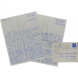 Deux lettres de Maxa Nordau, d'août 1958, adressées à Joseph Van Melle, à la fois amicales et professionnelles.