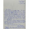 Correspondance envoyée à Joseph Van Melle par Maxa Nordau, 1958